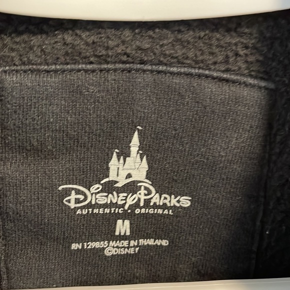 Disney Mickey Mouse Disneyland Resort black zip up sweater size M - Picture 4 of 6